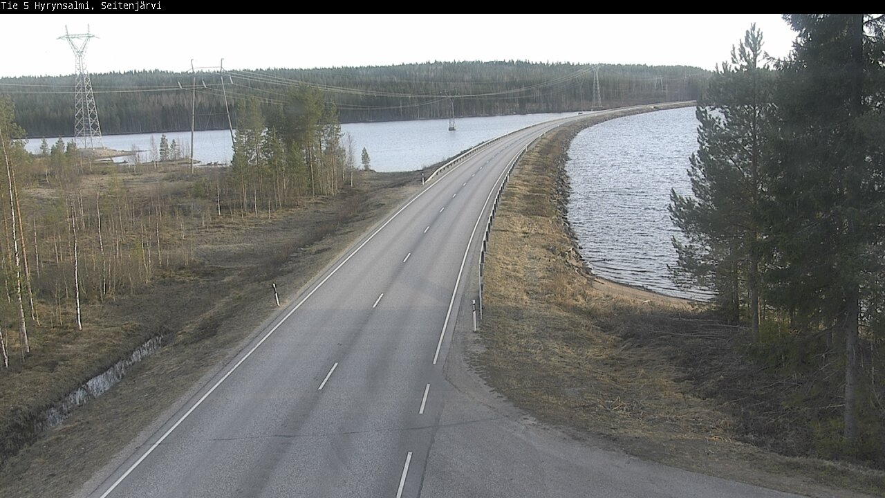 Weather Camera Image Väg 5 Hyrynsalmi, Seitenjärvi, Hyrynsalmi, Kainuu