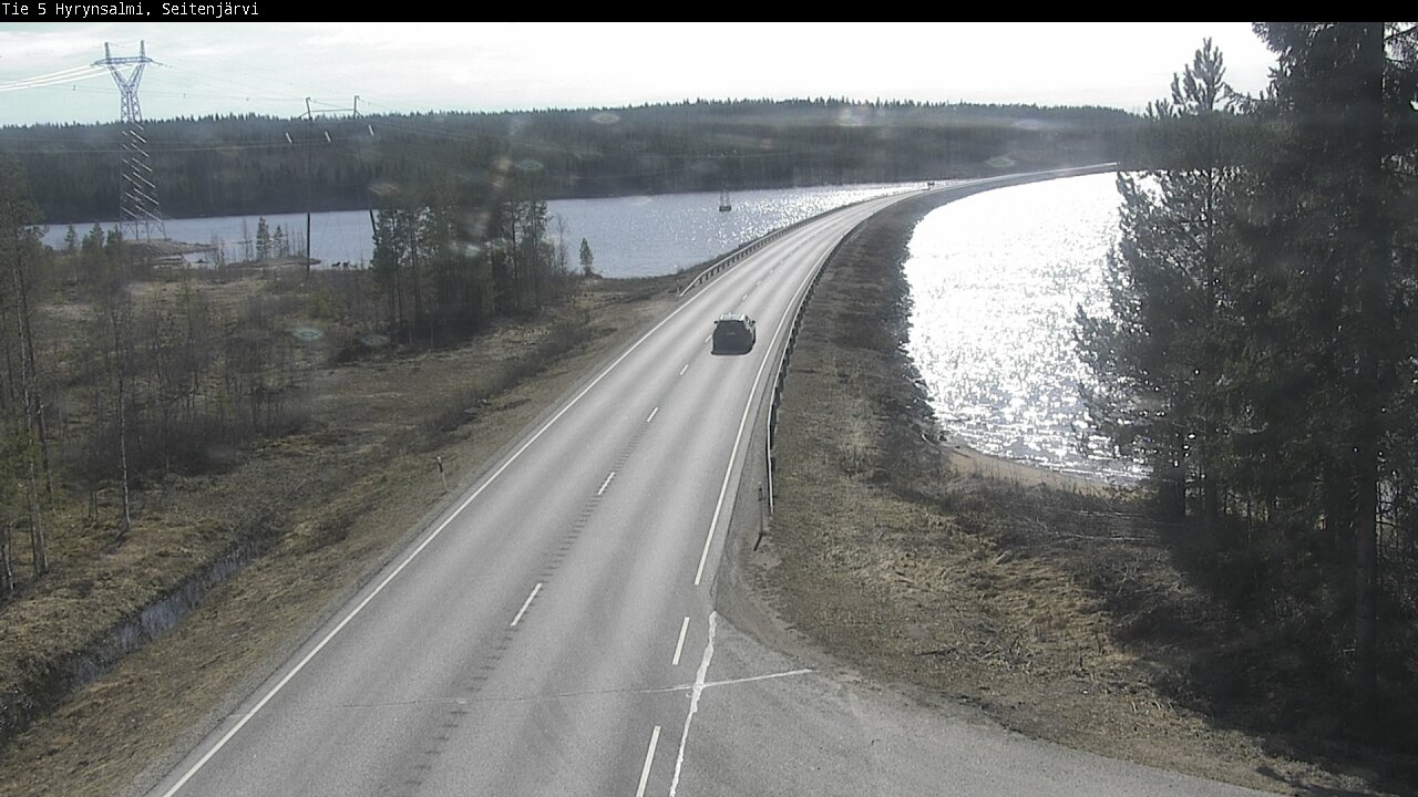 Weather Camera Image Väg 5 Hyrynsalmi, Seitenjärvi, Hyrynsalmi, Kainuu