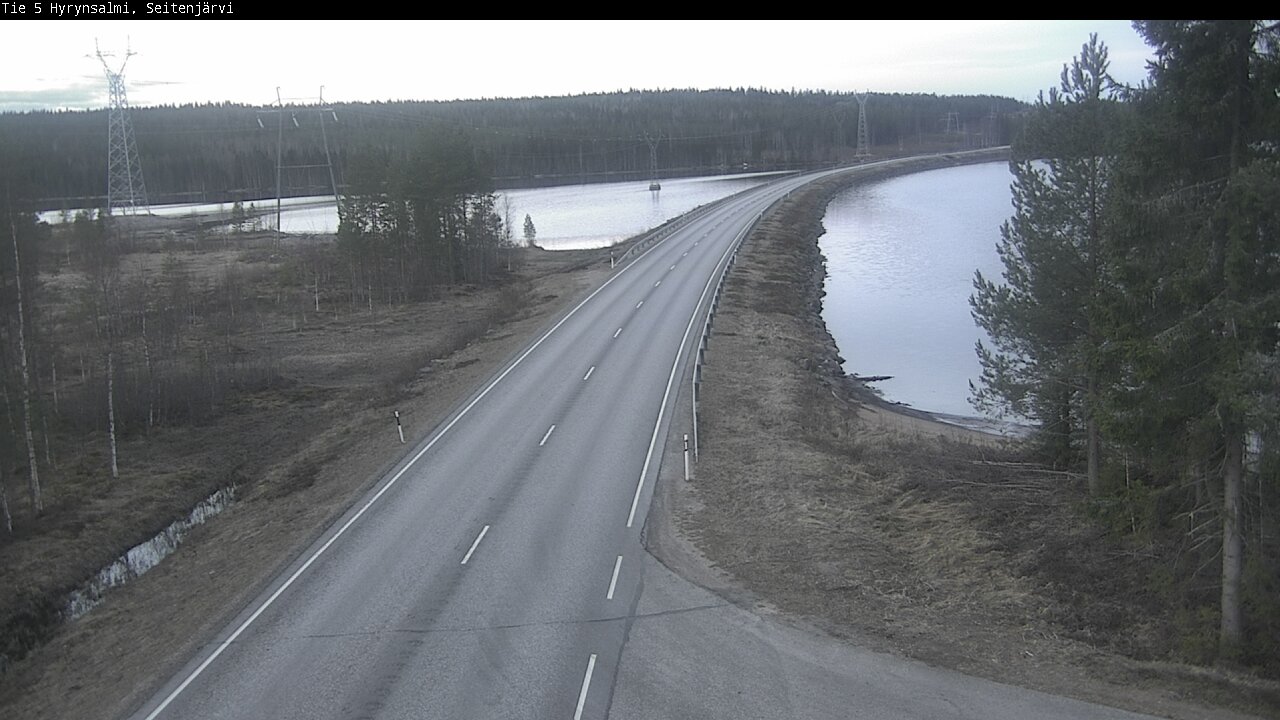 Weather Camera Image Väg 5 Hyrynsalmi, Seitenjärvi, Hyrynsalmi, Kainuu