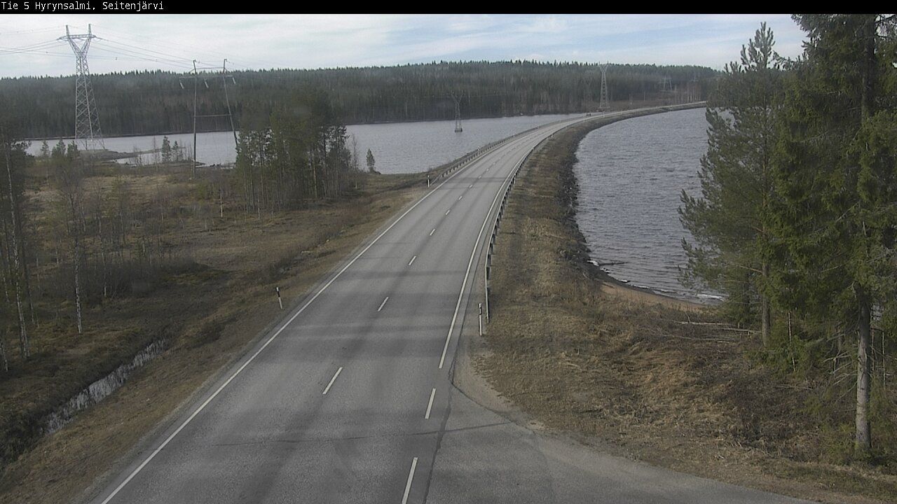 Weather Camera Image Väg 5 Hyrynsalmi, Seitenjärvi, Hyrynsalmi, Kainuu