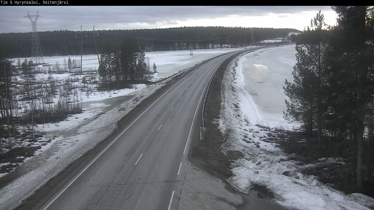 Weather Camera Image Road 5 Hyrynsalmi, Seitenjärvi, Hyrynsalmi, Kainuu