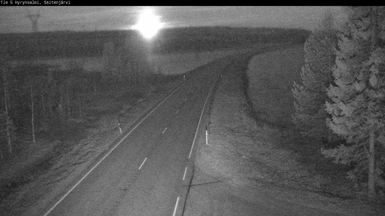 Weather Camera Image Road 5 Hyrynsalmi, Seitenjärvi, Hyrynsalmi, Kainuu