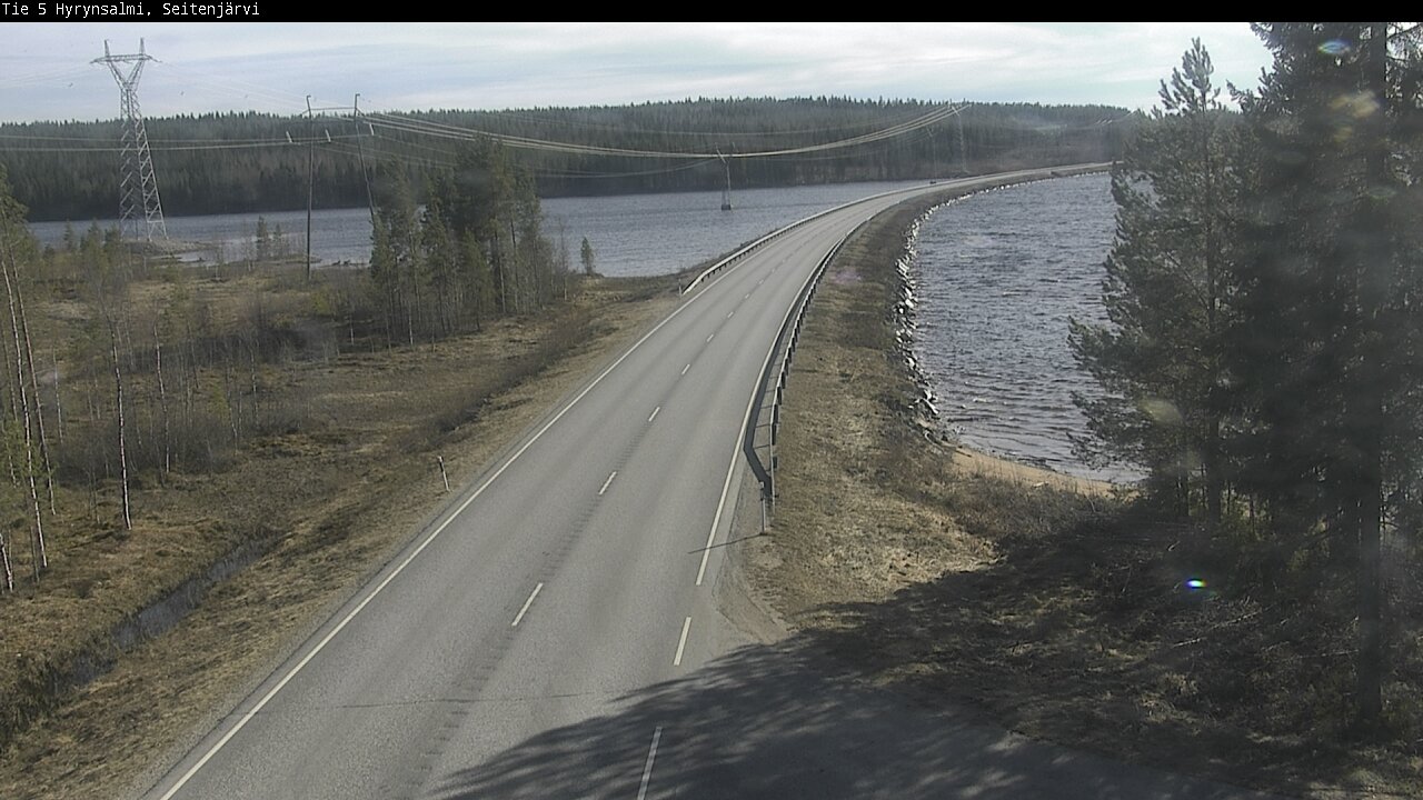 Weather Camera Image Väg 5 Hyrynsalmi, Seitenjärvi, Hyrynsalmi, Kainuu