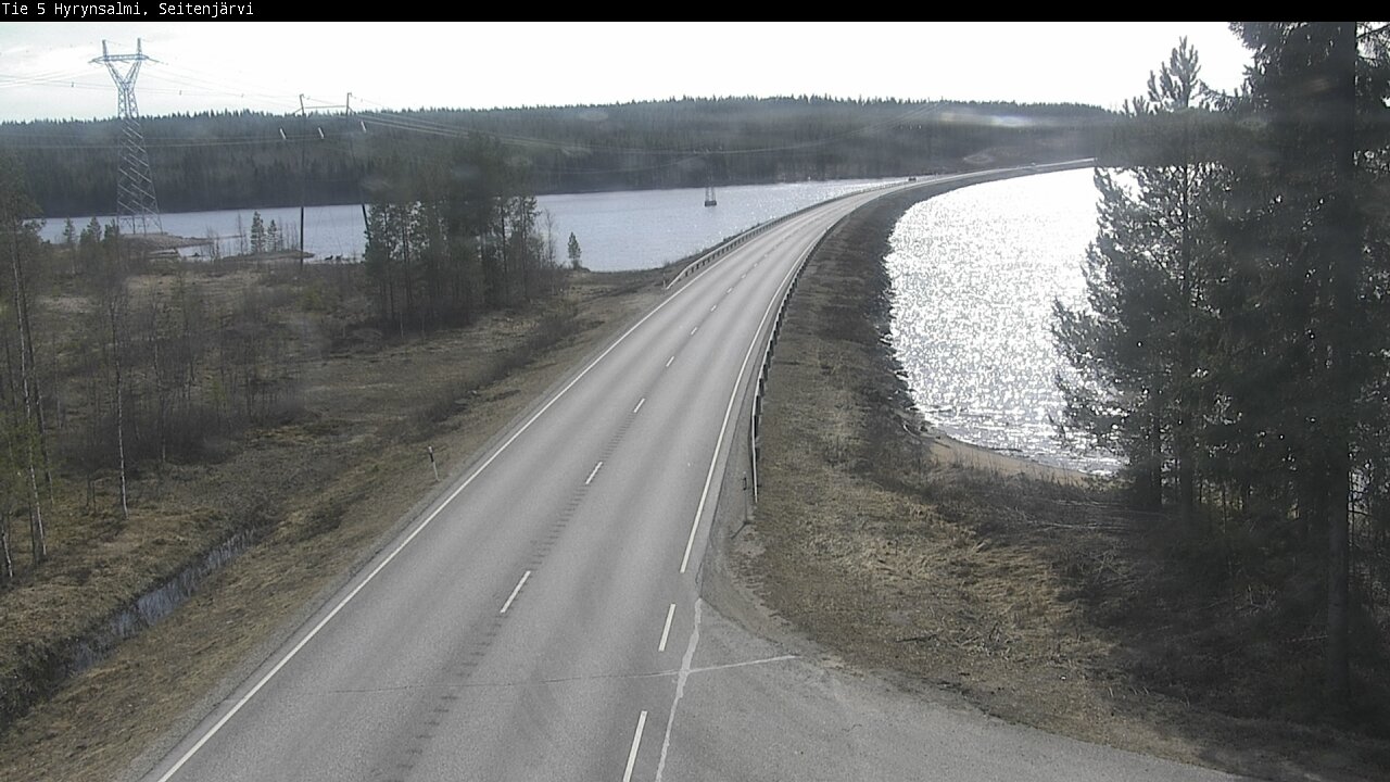 Weather Camera Image Väg 5 Hyrynsalmi, Seitenjärvi, Hyrynsalmi, Kainuu