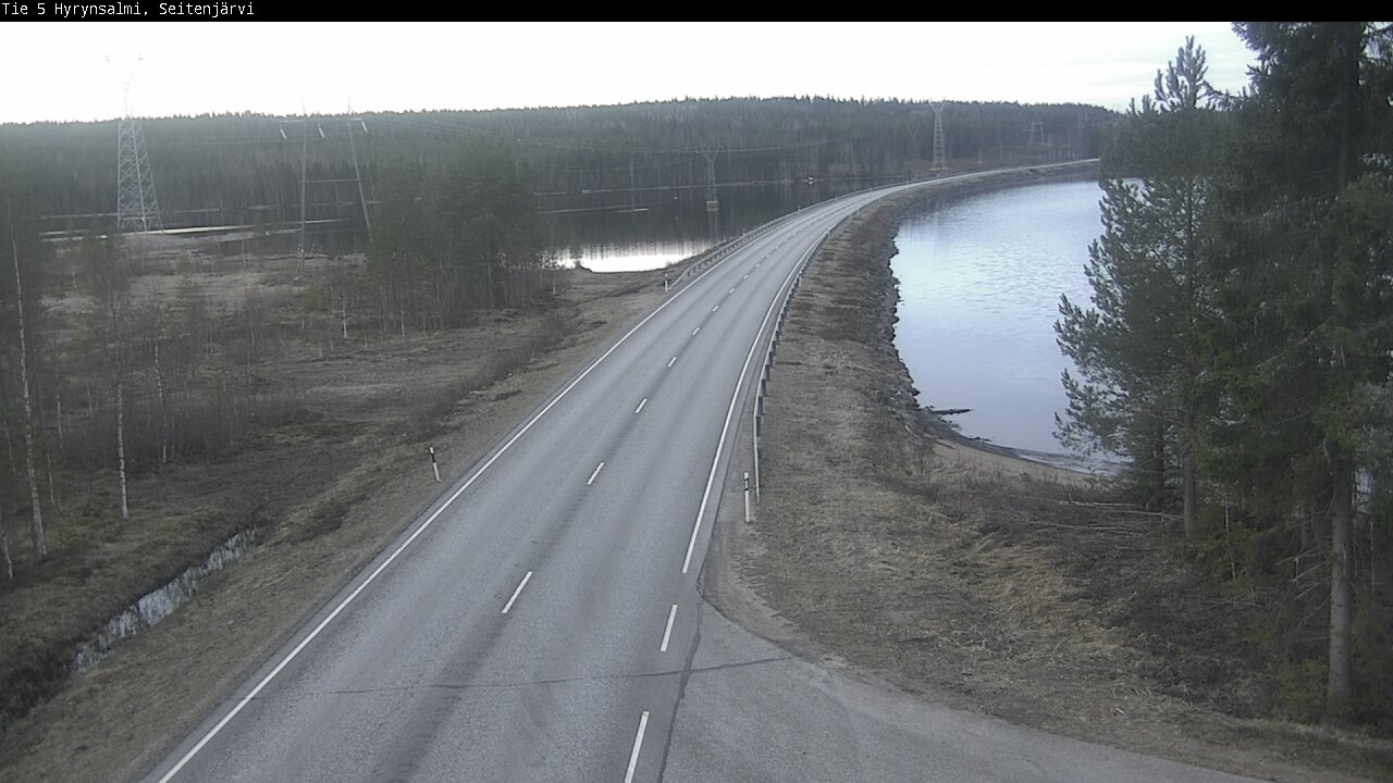 Weather Camera Image Väg 5 Hyrynsalmi, Seitenjärvi, Hyrynsalmi, Kainuu