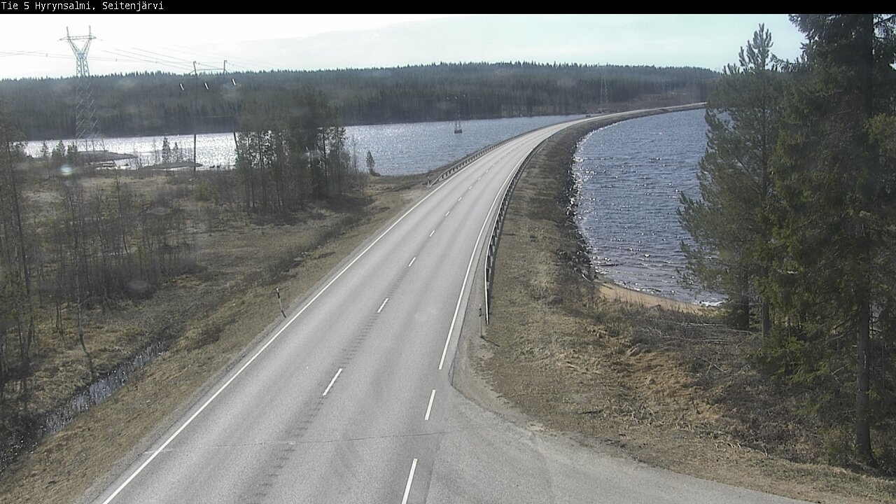 Weather Camera Image Väg 5 Hyrynsalmi, Seitenjärvi, Hyrynsalmi, Kainuu