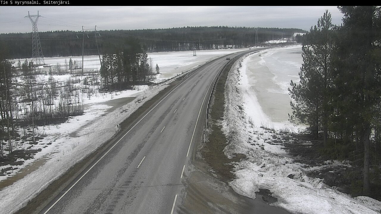 Weather Camera Image Road 5 Hyrynsalmi, Seitenjärvi, Hyrynsalmi, Kainuu