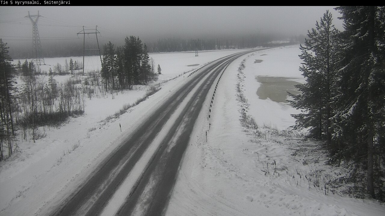 Weather Camera Image Road 5 Hyrynsalmi, Seitenjärvi, Hyrynsalmi, Kainuu