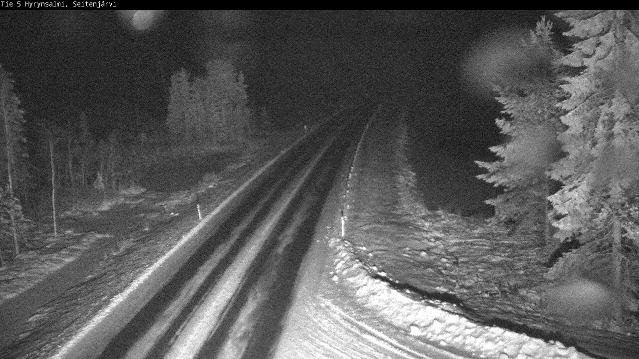 Weather Camera Image Road 5 Hyrynsalmi, Seitenjärvi, Hyrynsalmi, Kainuu