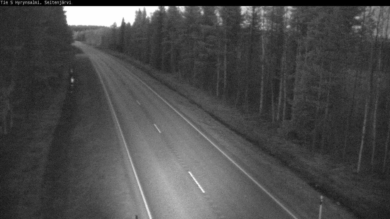 Weather Camera Image Väg 5 Hyrynsalmi, Seitenjärvi, Hyrynsalmi, Kainuu