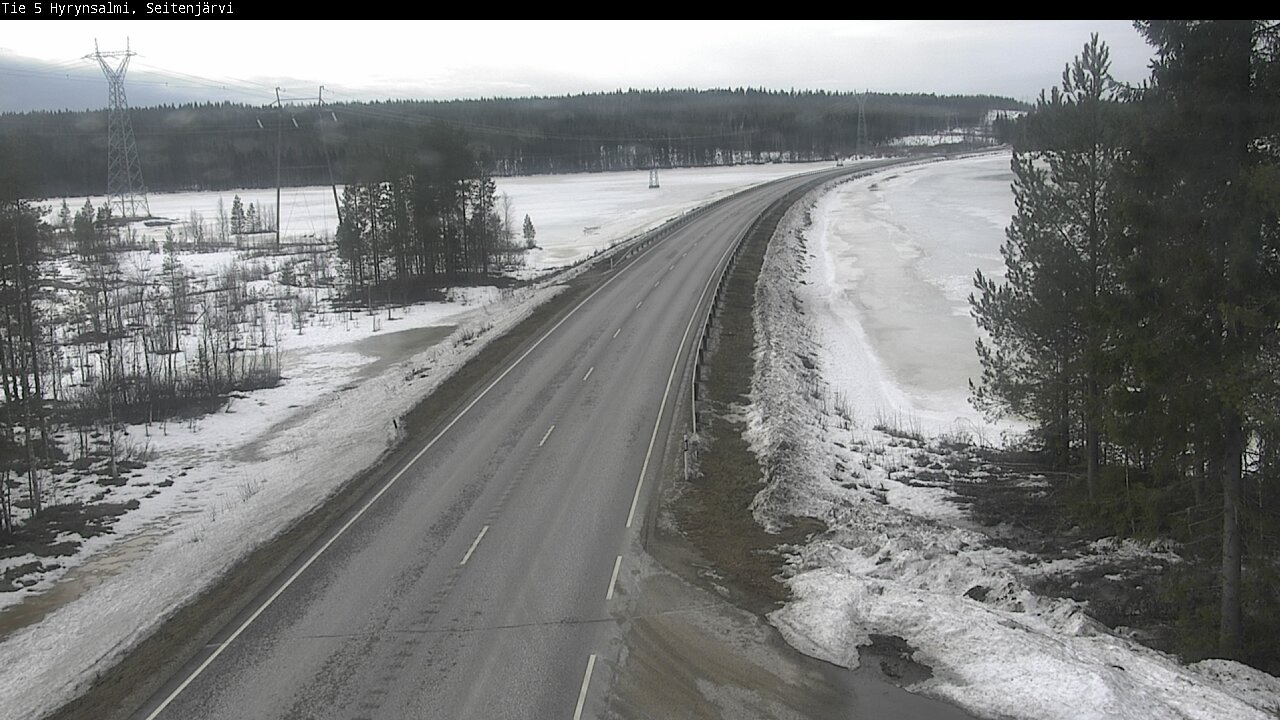 Weather Camera Image Road 5 Hyrynsalmi, Seitenjärvi, Hyrynsalmi, Kainuu