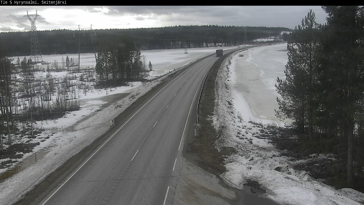 Weather Camera Image Road 5 Hyrynsalmi, Seitenjärvi, Hyrynsalmi, Kainuu
