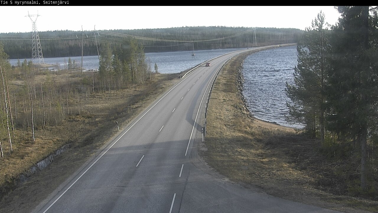Weather Camera Image Väg 5 Hyrynsalmi, Seitenjärvi, Hyrynsalmi, Kainuu