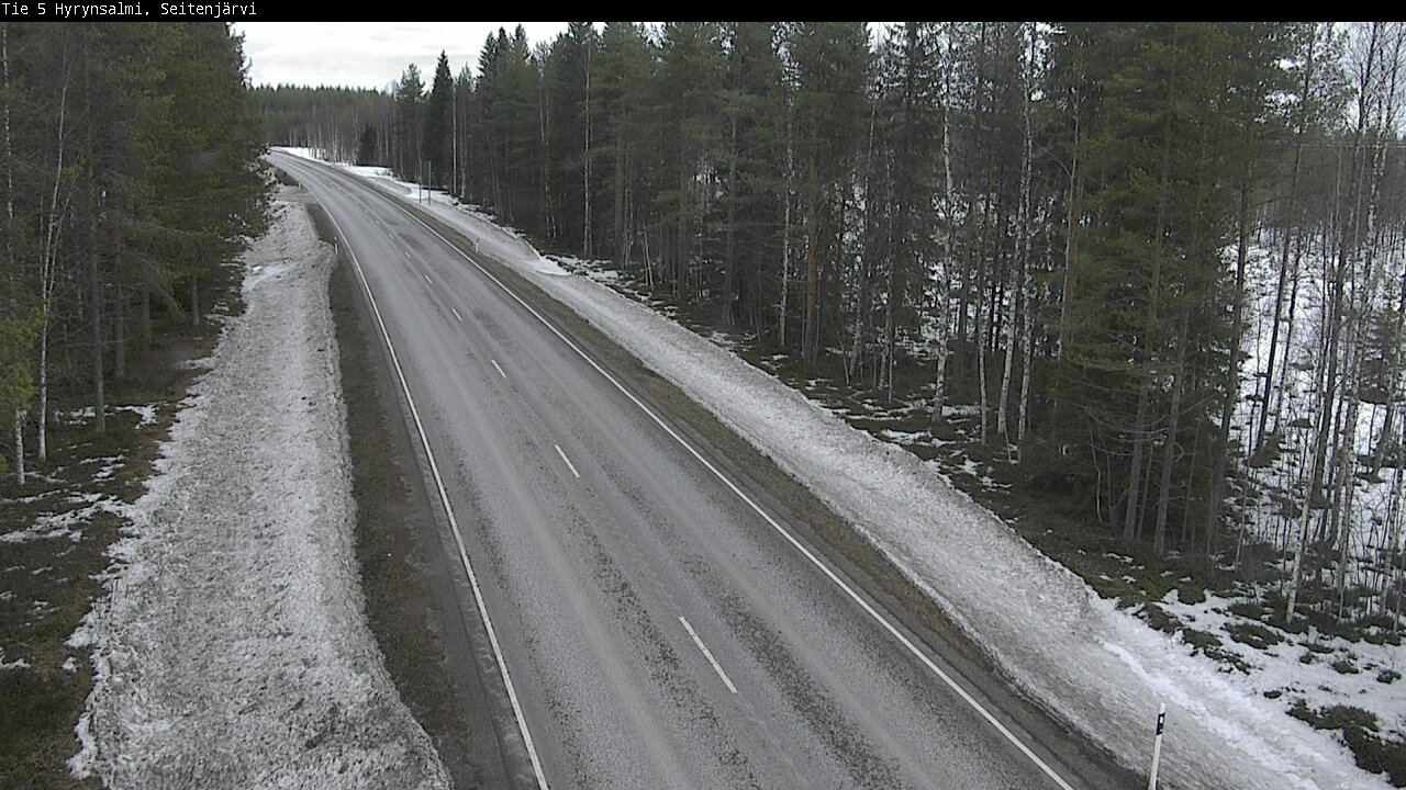 Weather Camera Image Road 5 Hyrynsalmi, Seitenjärvi, Hyrynsalmi, Kainuu