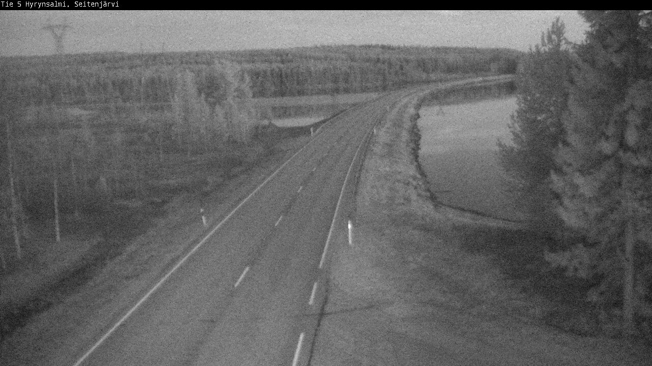 Weather Camera Image Väg 5 Hyrynsalmi, Seitenjärvi, Hyrynsalmi, Kainuu
