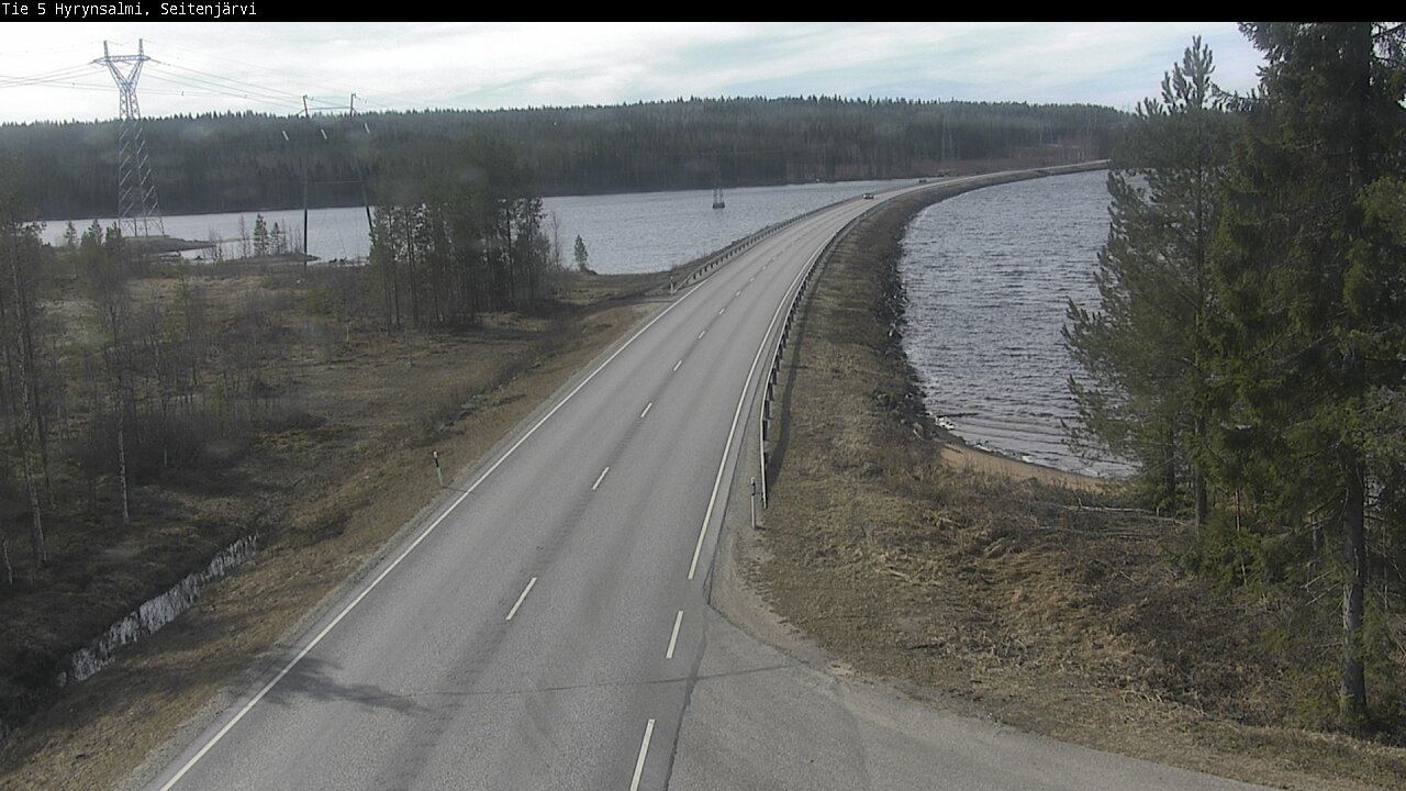 Weather Camera Image Väg 5 Hyrynsalmi, Seitenjärvi, Hyrynsalmi, Kainuu