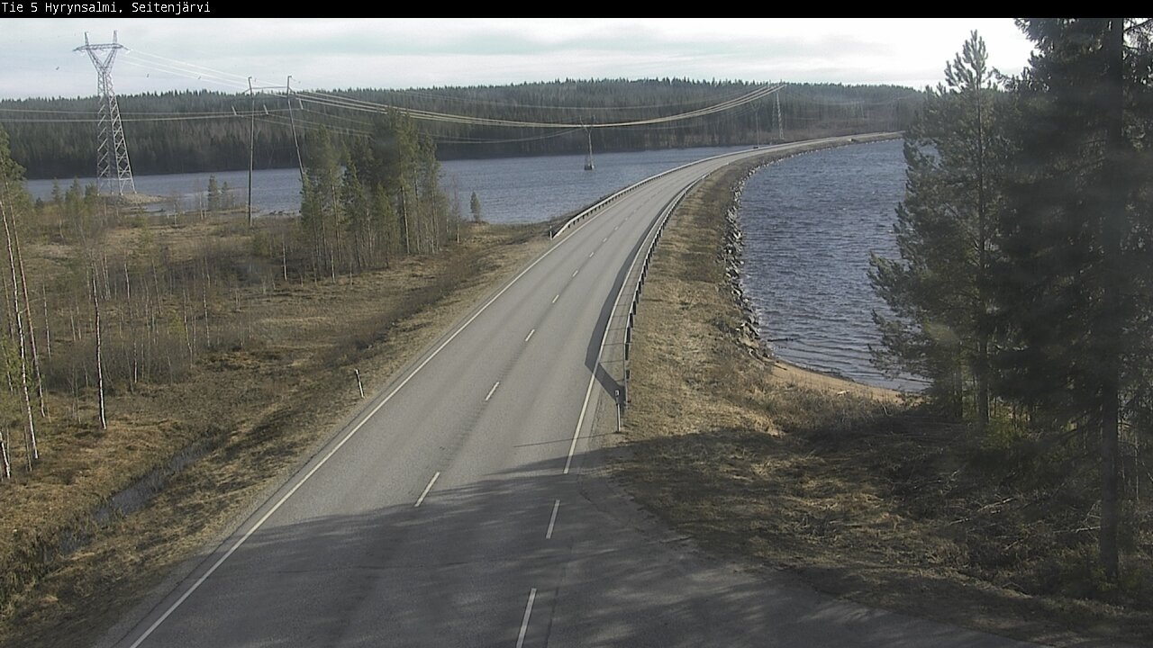 Weather Camera Image Väg 5 Hyrynsalmi, Seitenjärvi, Hyrynsalmi, Kainuu