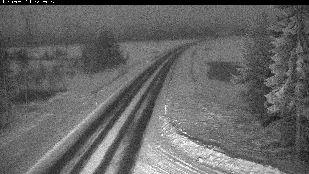 Weather Camera Image Road 5 Hyrynsalmi, Seitenjärvi, Hyrynsalmi, Kainuu
