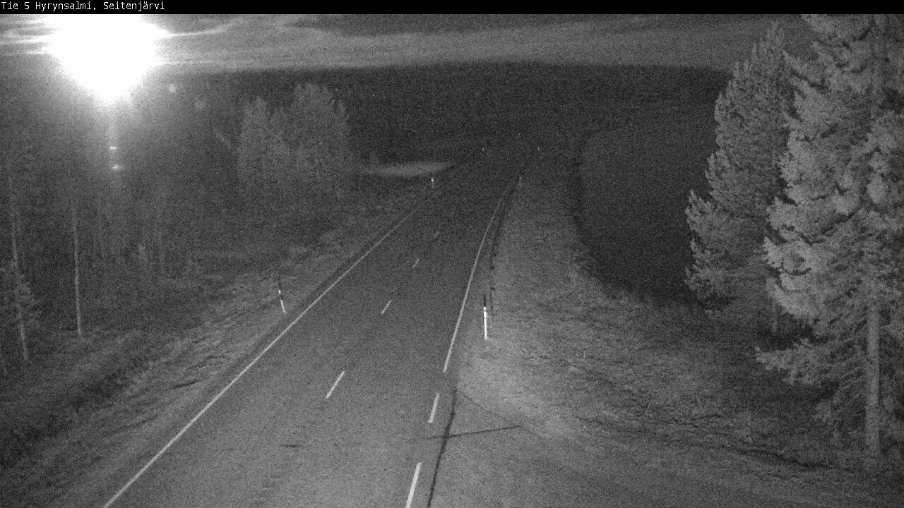 Weather Camera Image Road 5 Hyrynsalmi, Seitenjärvi, Hyrynsalmi, Kainuu