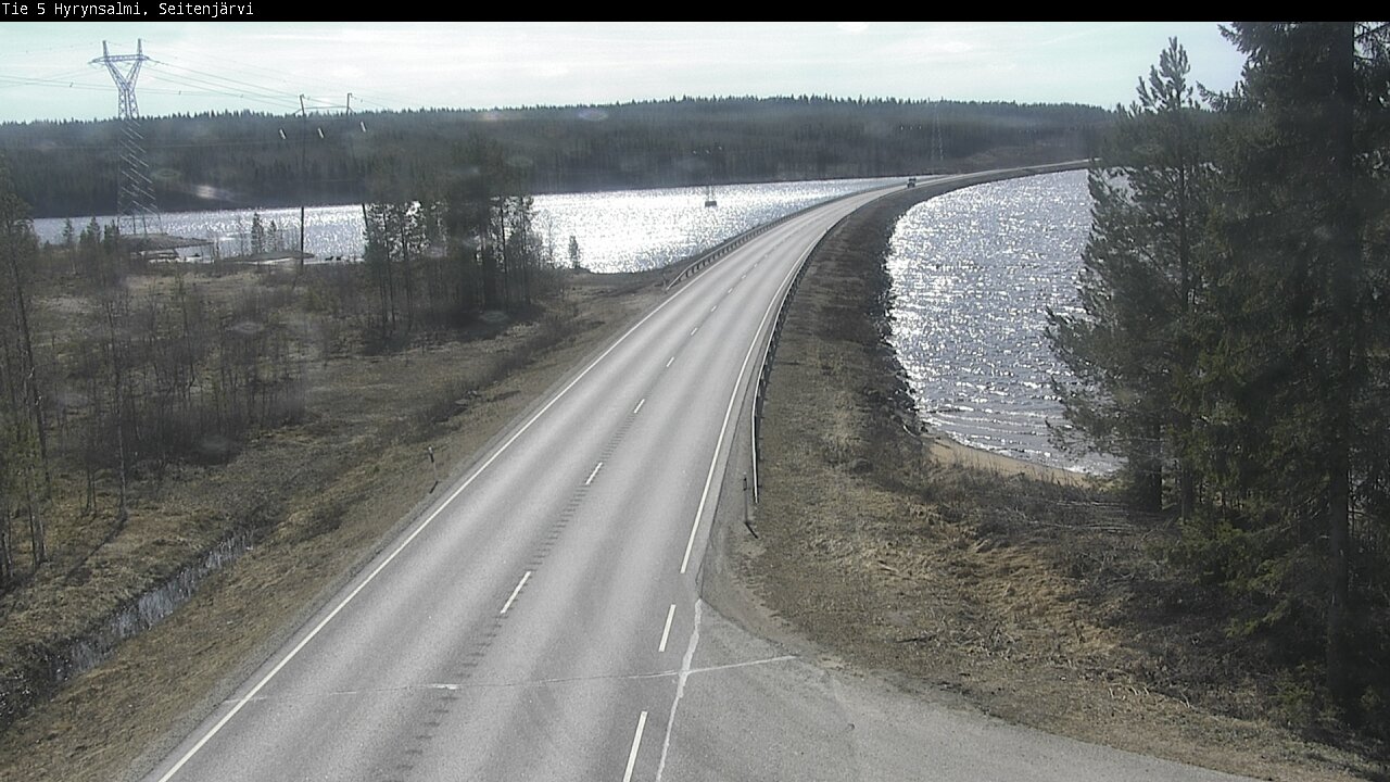 Weather Camera Image Väg 5 Hyrynsalmi, Seitenjärvi, Hyrynsalmi, Kainuu