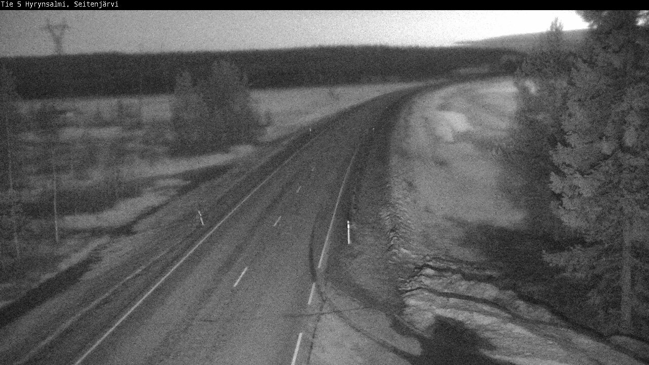 Weather Camera Image Road 5 Hyrynsalmi, Seitenjärvi, Hyrynsalmi, Kainuu