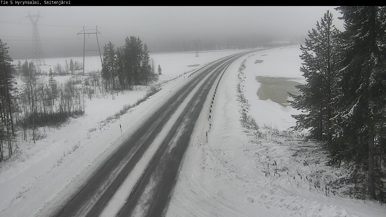 Weather Camera Image Road 5 Hyrynsalmi, Seitenjärvi, Hyrynsalmi, Kainuu