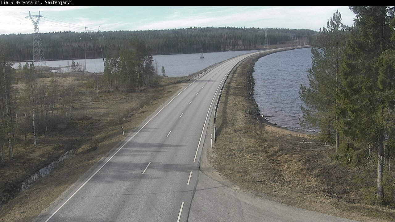 Weather Camera Image Väg 5 Hyrynsalmi, Seitenjärvi, Hyrynsalmi, Kainuu