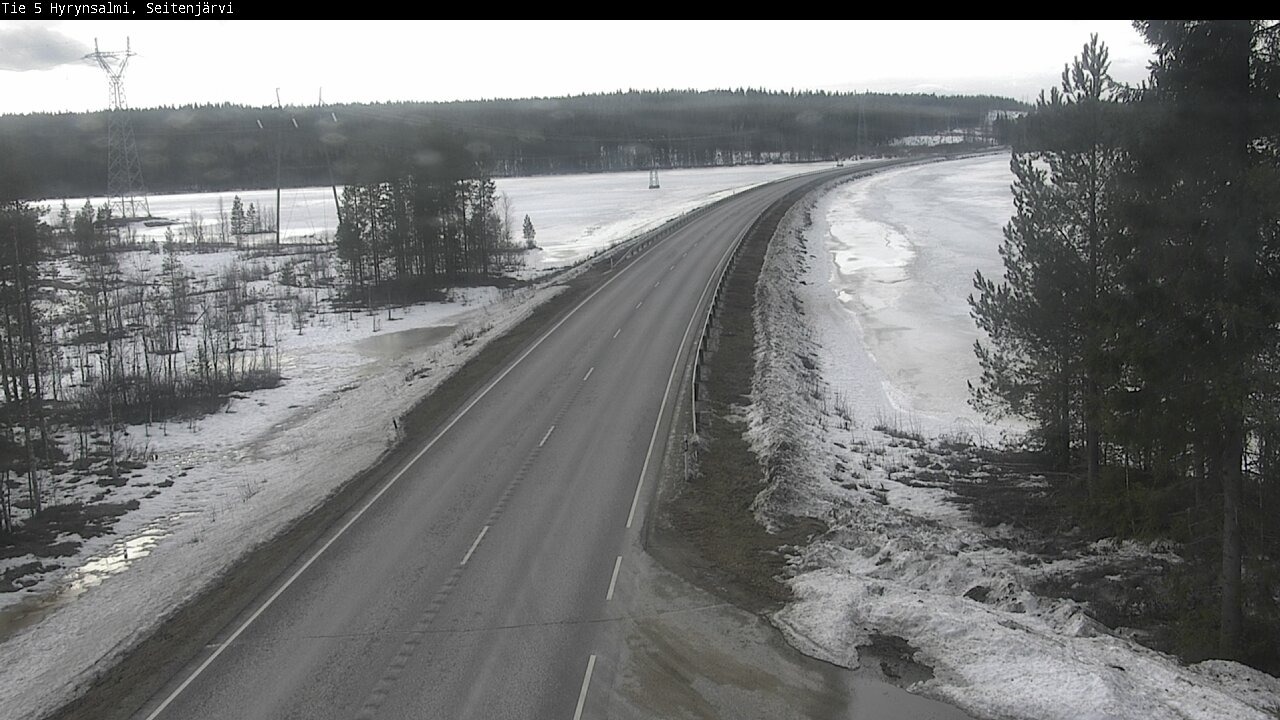 Weather Camera Image Road 5 Hyrynsalmi, Seitenjärvi, Hyrynsalmi, Kainuu