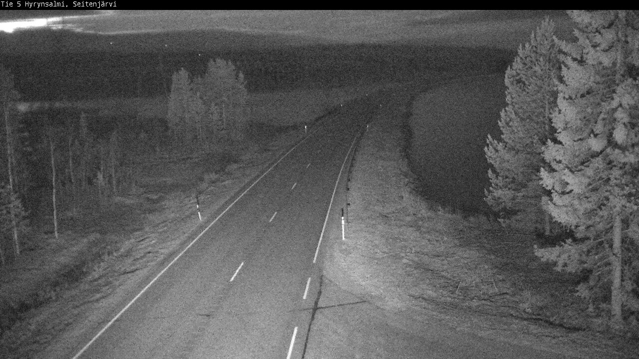 Weather Camera Image Road 5 Hyrynsalmi, Seitenjärvi, Hyrynsalmi, Kainuu
