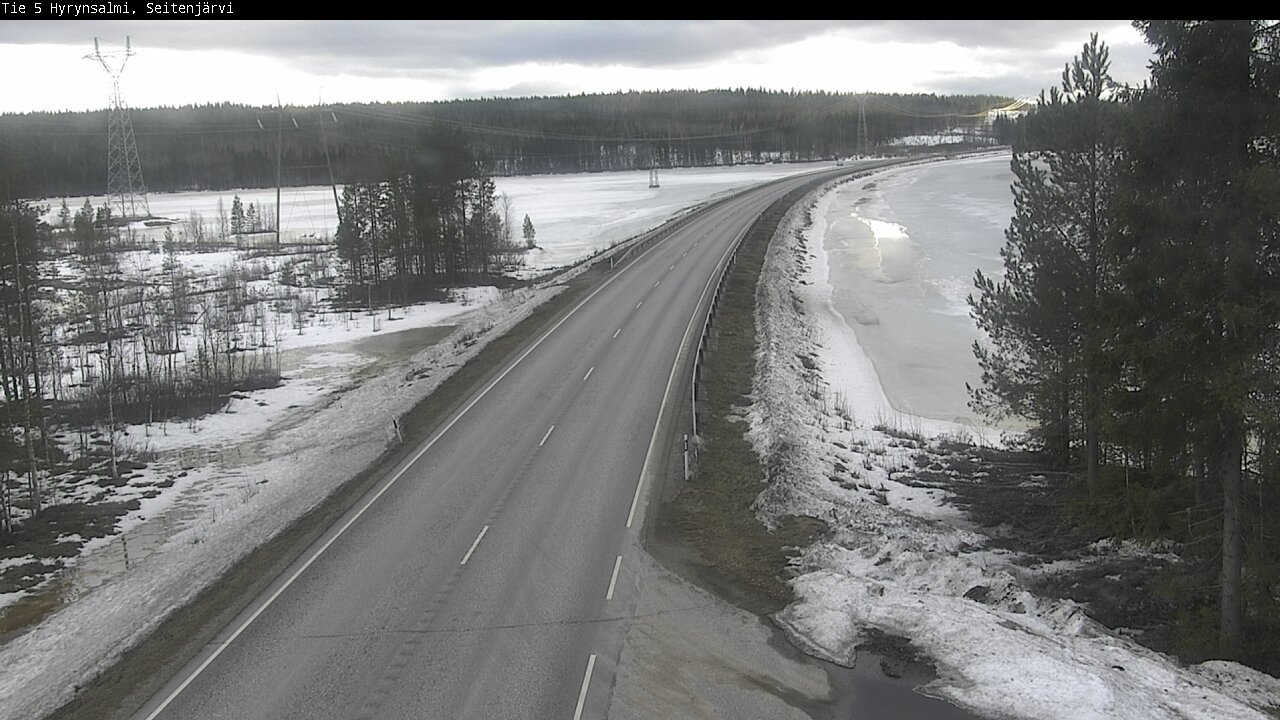 Weather Camera Image Road 5 Hyrynsalmi, Seitenjärvi, Hyrynsalmi, Kainuu