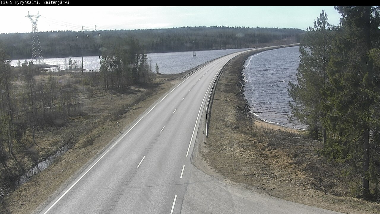 Weather Camera Image Väg 5 Hyrynsalmi, Seitenjärvi, Hyrynsalmi, Kainuu