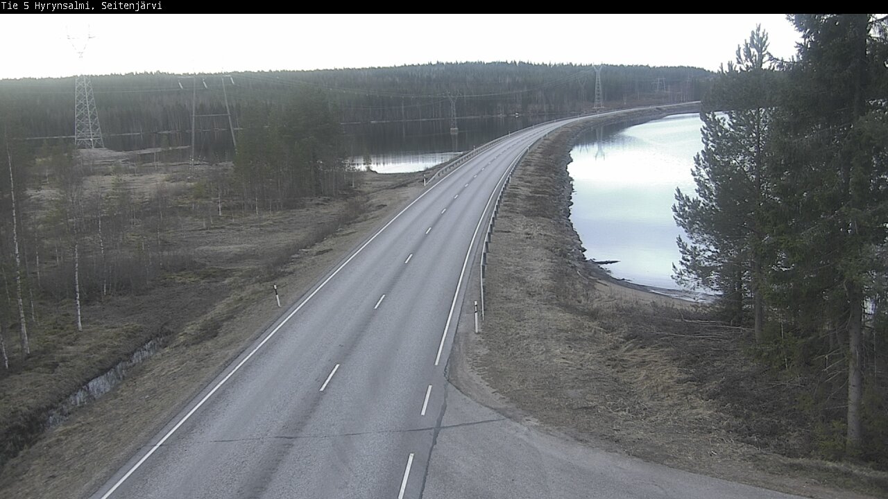 Weather Camera Image Väg 5 Hyrynsalmi, Seitenjärvi, Hyrynsalmi, Kainuu