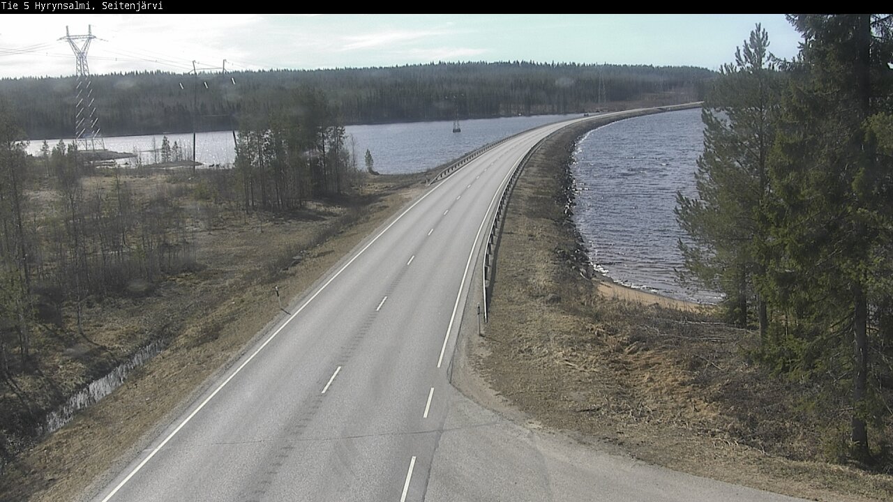 Weather Camera Image Väg 5 Hyrynsalmi, Seitenjärvi, Hyrynsalmi, Kainuu