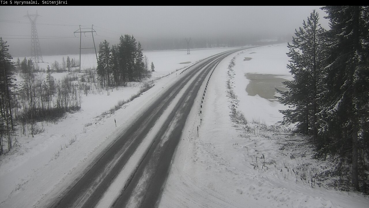 Weather Camera Image Road 5 Hyrynsalmi, Seitenjärvi, Hyrynsalmi, Kainuu