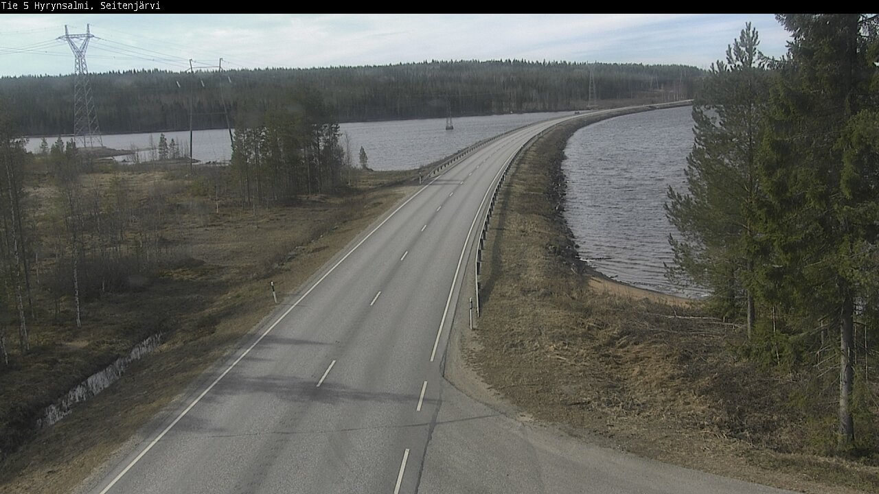 Weather Camera Image Väg 5 Hyrynsalmi, Seitenjärvi, Hyrynsalmi, Kainuu