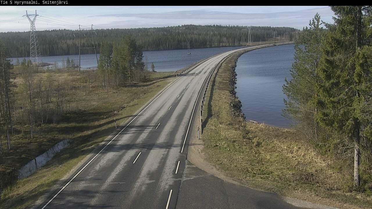 Weather Camera Image Väg 5 Hyrynsalmi, Seitenjärvi, Hyrynsalmi, Kainuu