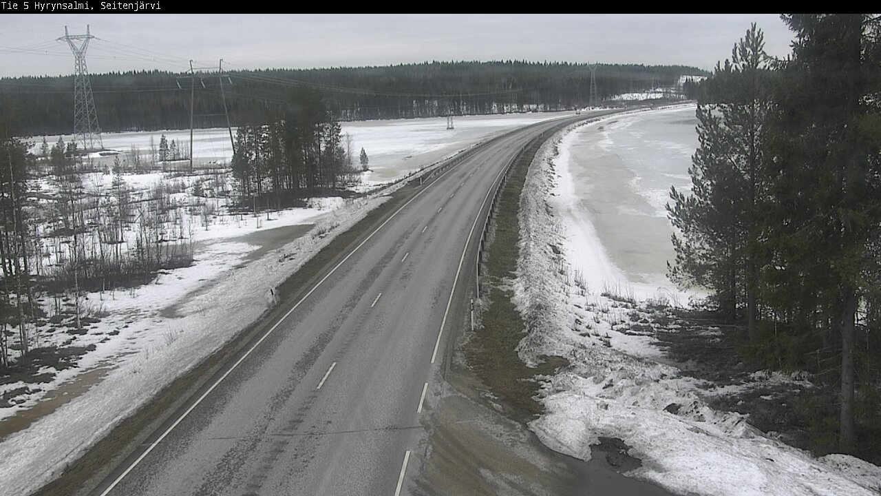 Weather Camera Image Road 5 Hyrynsalmi, Seitenjärvi, Hyrynsalmi, Kainuu