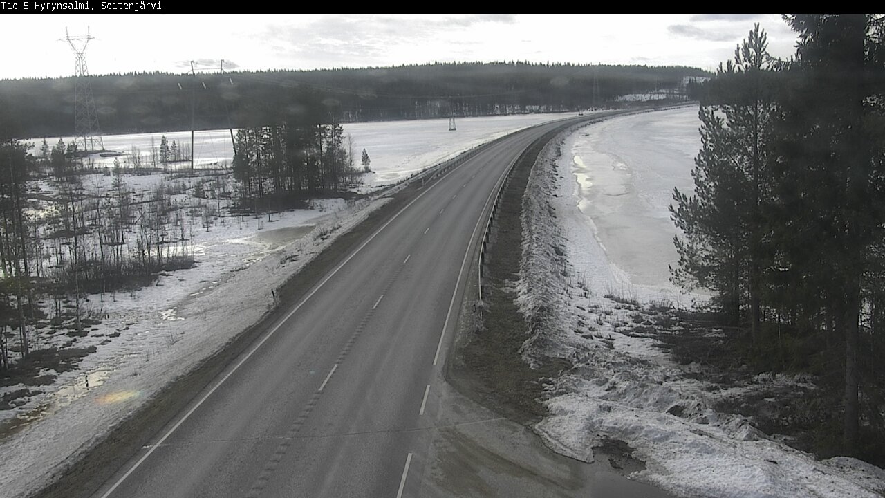 Weather Camera Image Road 5 Hyrynsalmi, Seitenjärvi, Hyrynsalmi, Kainuu