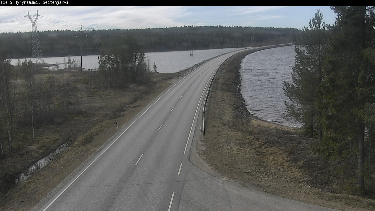 Weather Camera Image Väg 5 Hyrynsalmi, Seitenjärvi, Hyrynsalmi, Kainuu