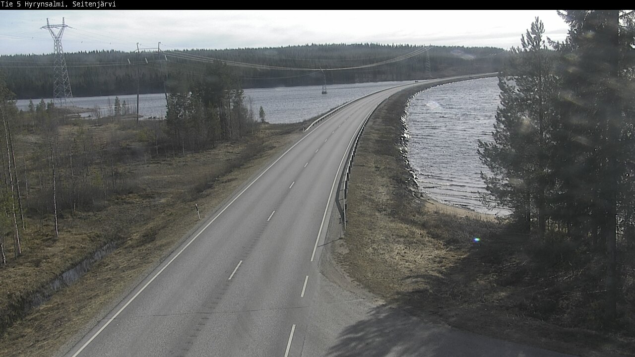 Weather Camera Image Väg 5 Hyrynsalmi, Seitenjärvi, Hyrynsalmi, Kainuu