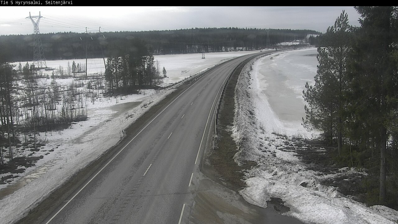 Weather Camera Image Road 5 Hyrynsalmi, Seitenjärvi, Hyrynsalmi, Kainuu