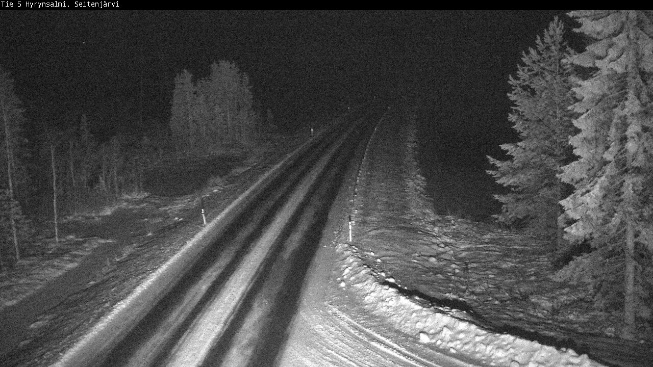 Weather Camera Image Road 5 Hyrynsalmi, Seitenjärvi, Hyrynsalmi, Kainuu
