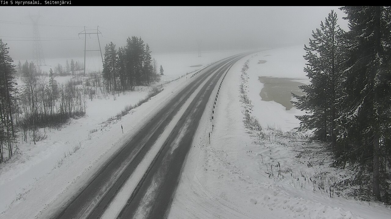 Weather Camera Image Road 5 Hyrynsalmi, Seitenjärvi, Hyrynsalmi, Kainuu