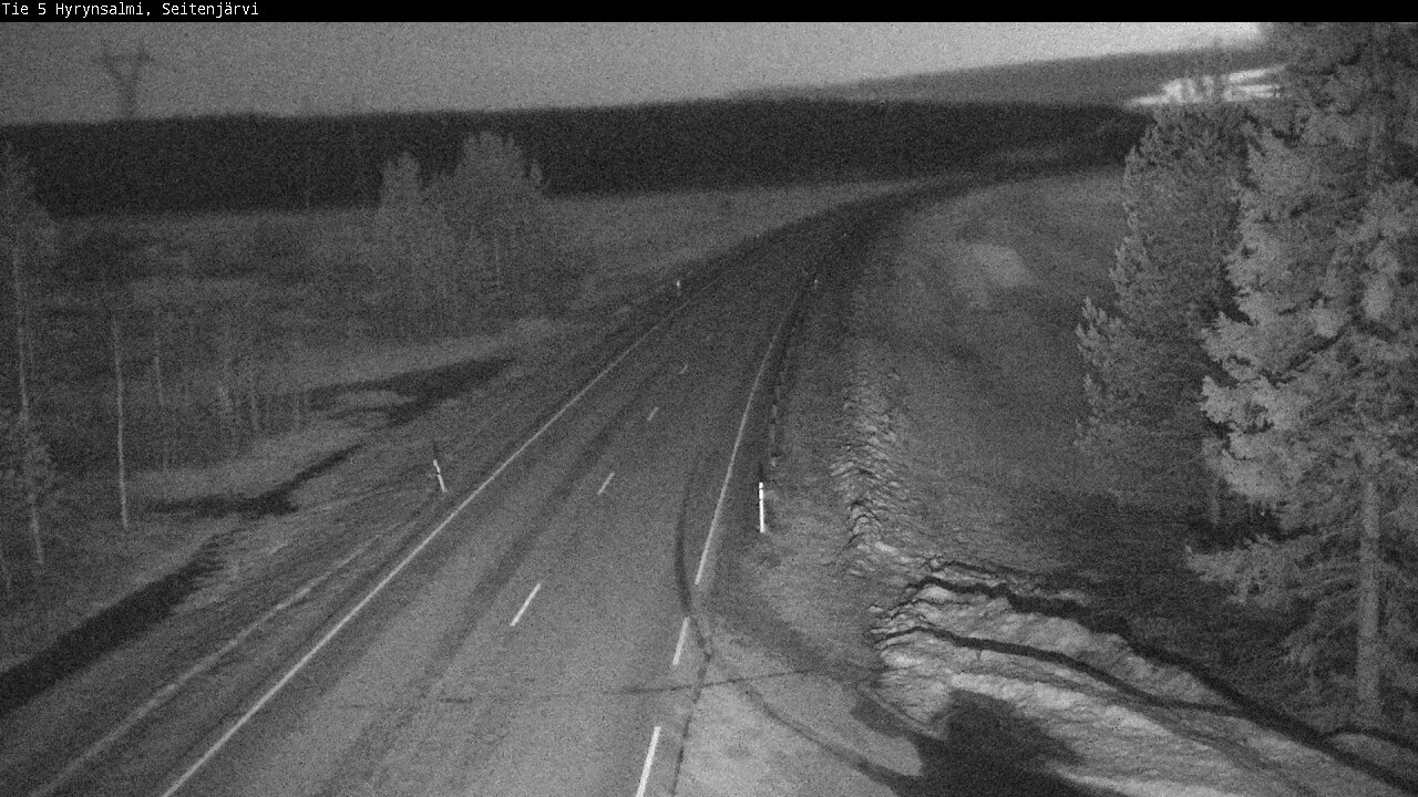 Weather Camera Image Road 5 Hyrynsalmi, Seitenjärvi, Hyrynsalmi, Kainuu