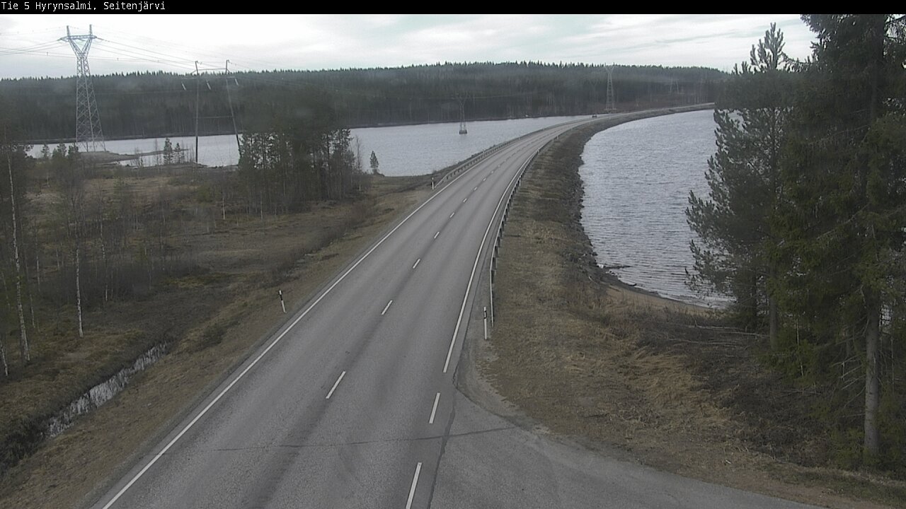 Weather Camera Image Väg 5 Hyrynsalmi, Seitenjärvi, Hyrynsalmi, Kainuu