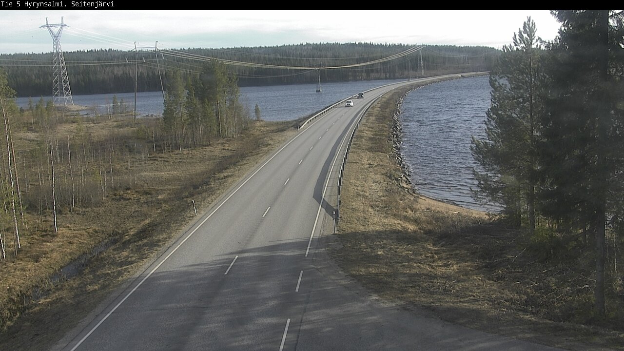 Weather Camera Image Väg 5 Hyrynsalmi, Seitenjärvi, Hyrynsalmi, Kainuu