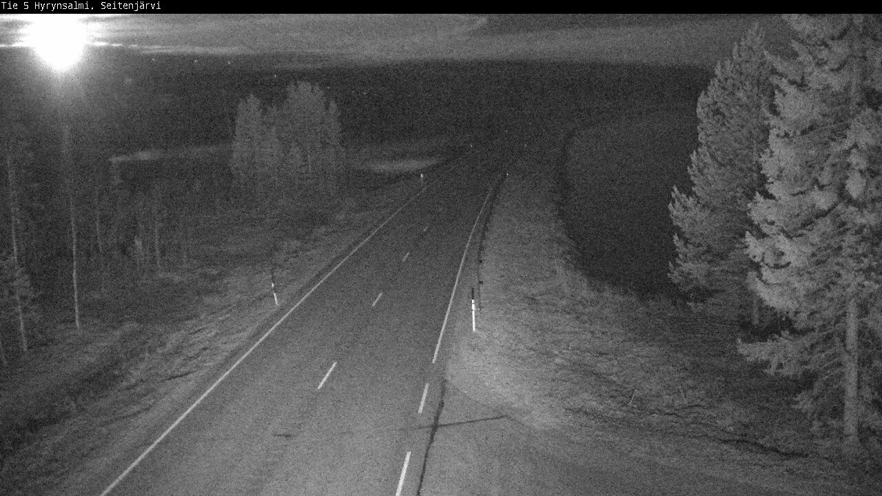 Weather Camera Image Road 5 Hyrynsalmi, Seitenjärvi, Hyrynsalmi, Kainuu