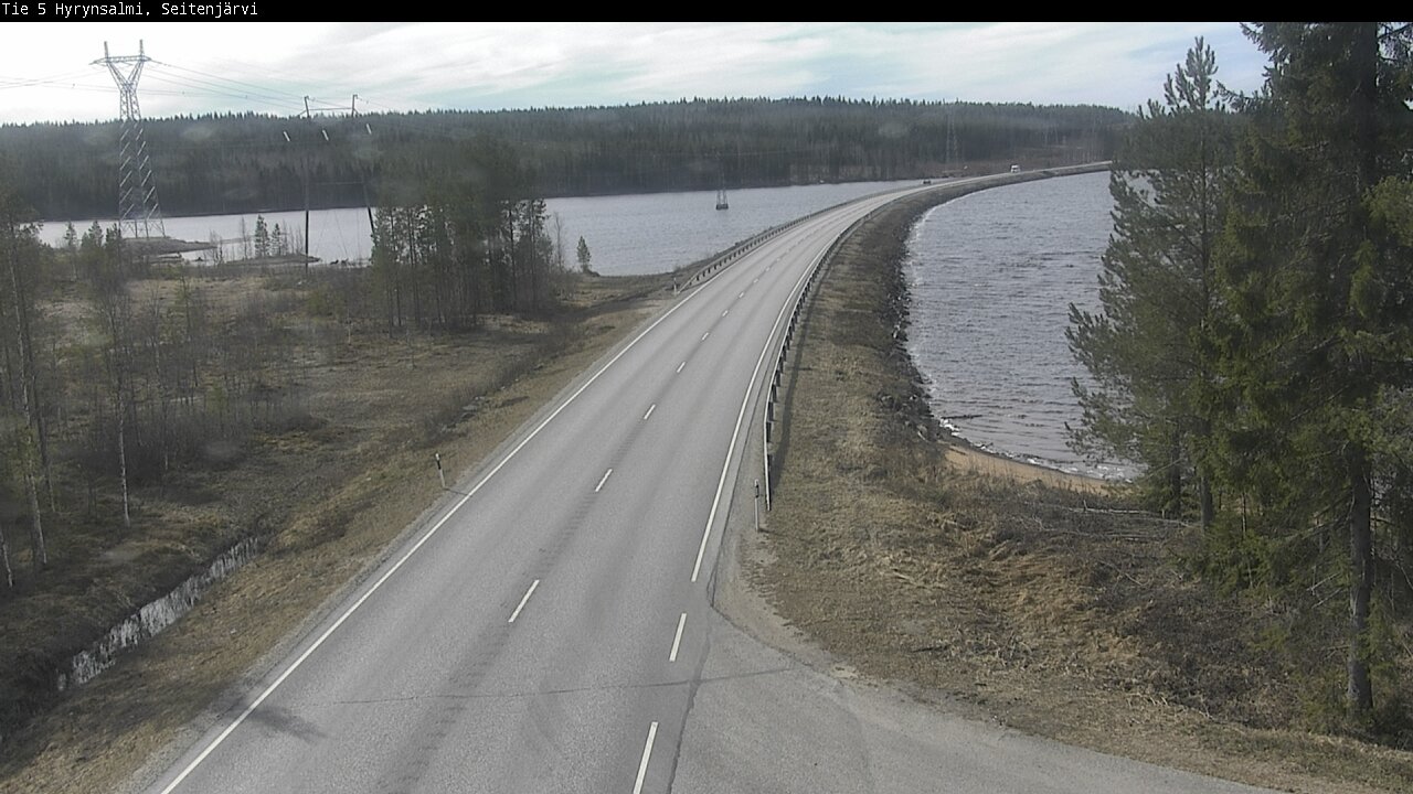 Weather Camera Image Väg 5 Hyrynsalmi, Seitenjärvi, Hyrynsalmi, Kainuu