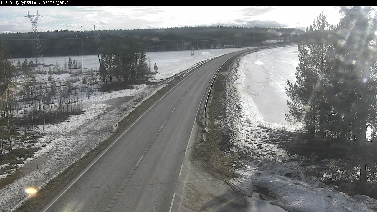 Weather Camera Image Road 5 Hyrynsalmi, Seitenjärvi, Hyrynsalmi, Kainuu