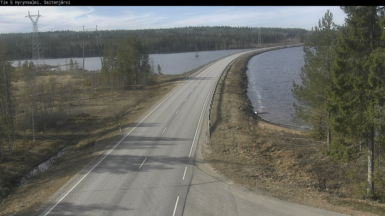 Weather Camera Image Väg 5 Hyrynsalmi, Seitenjärvi, Hyrynsalmi, Kainuu